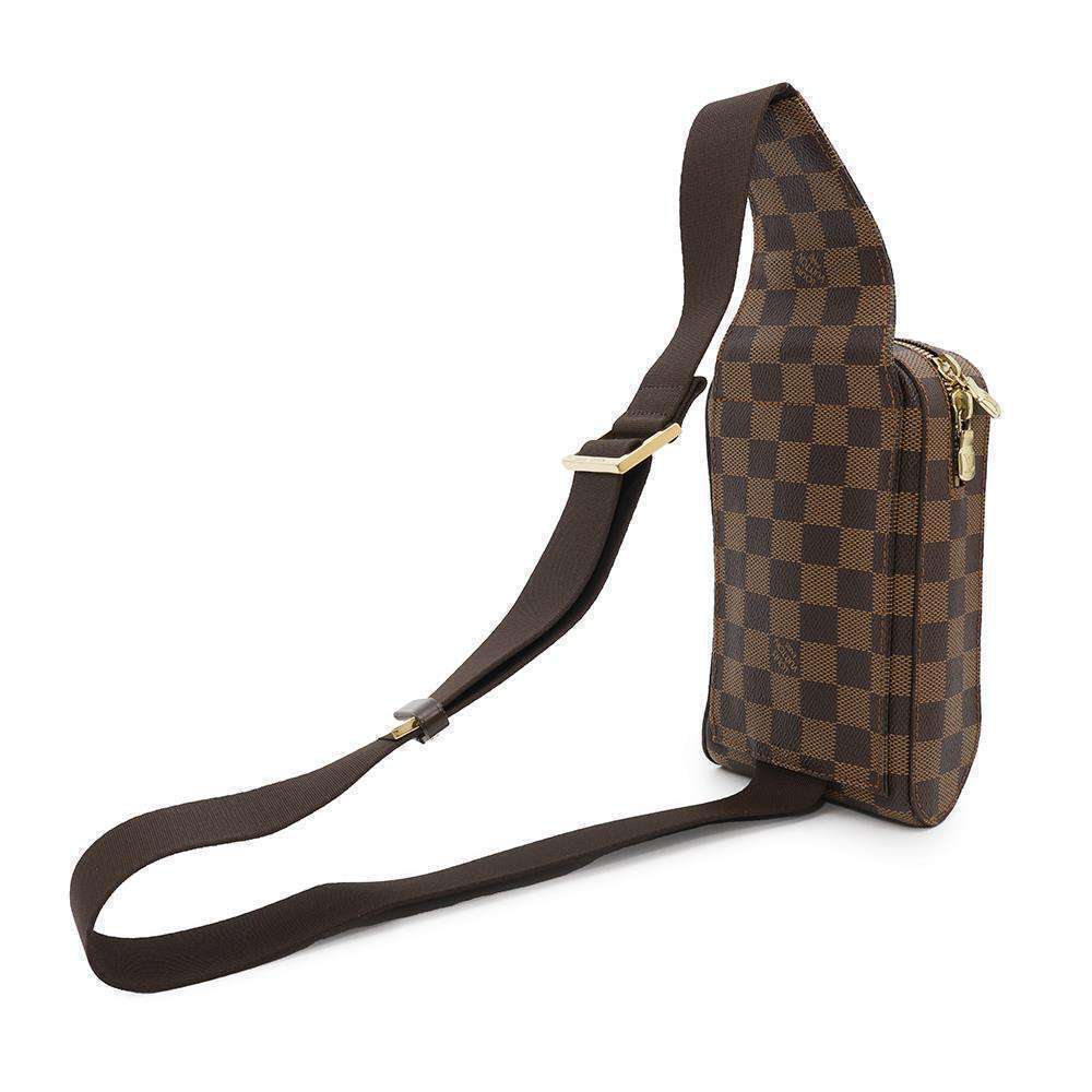 Louis Vuitton Bum Bag Belt Crossbody Damier Body Brown Ebene Geronimos Waist